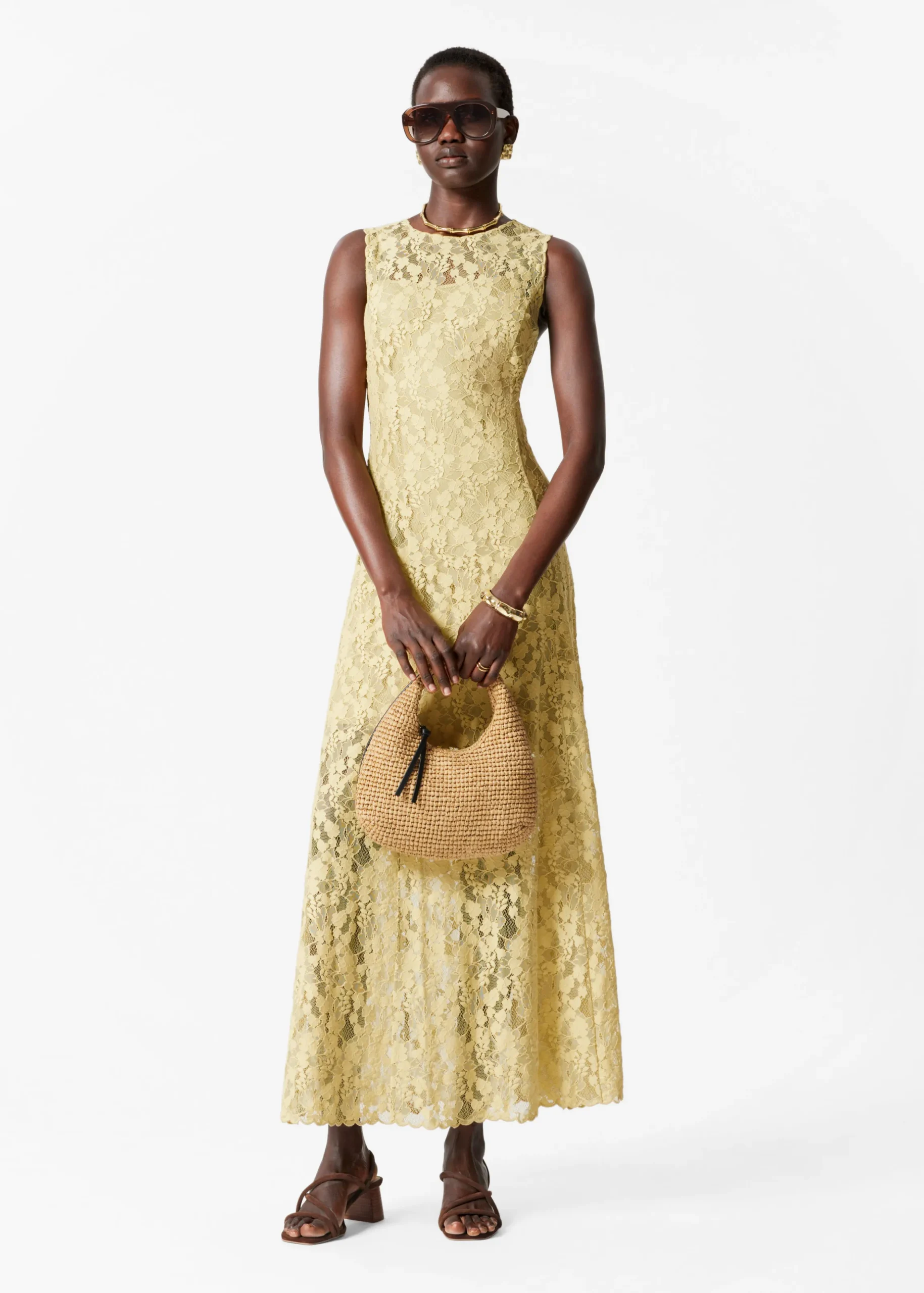 Maxikleid aus Spitze