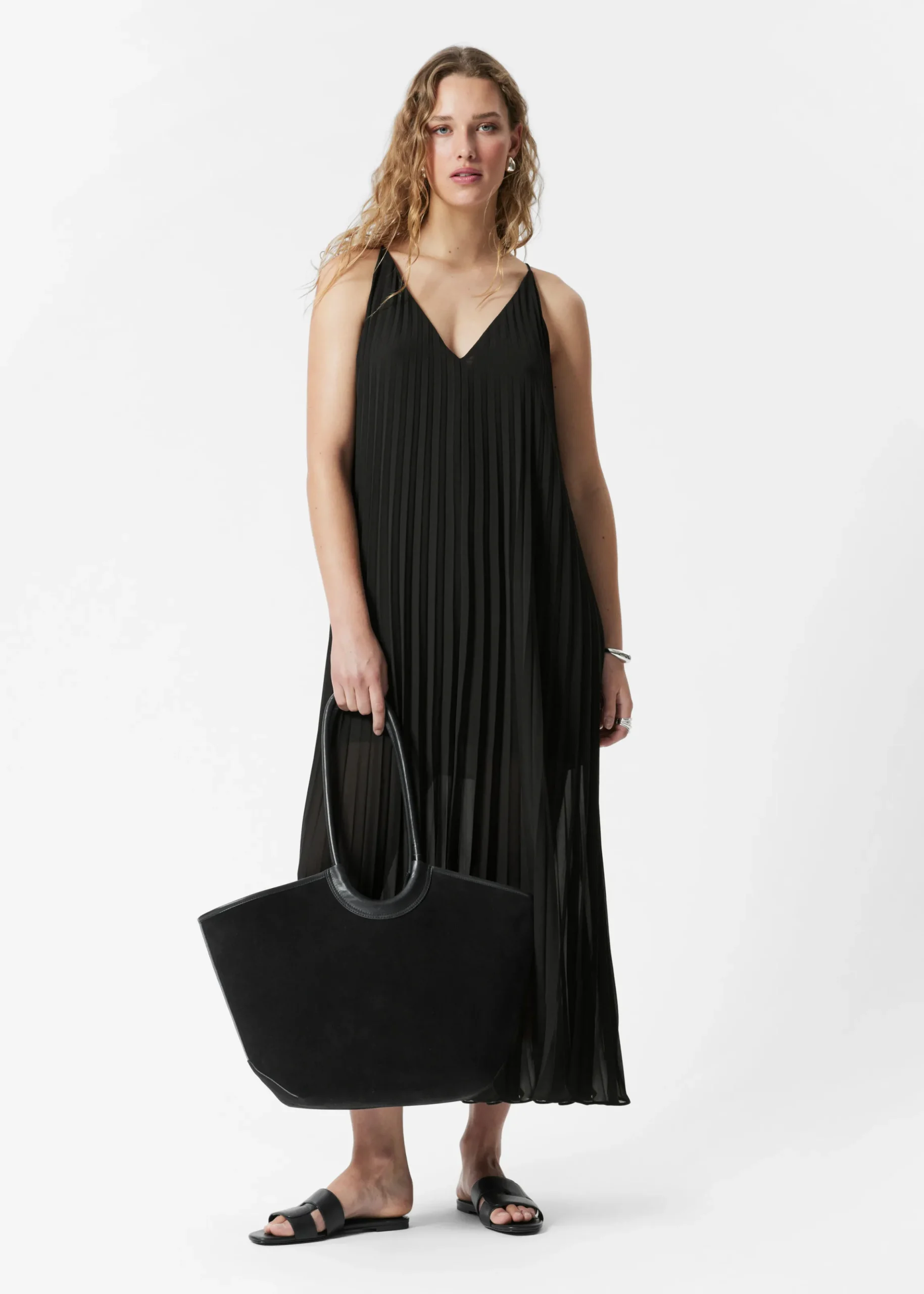 Maxikleid mit Falten