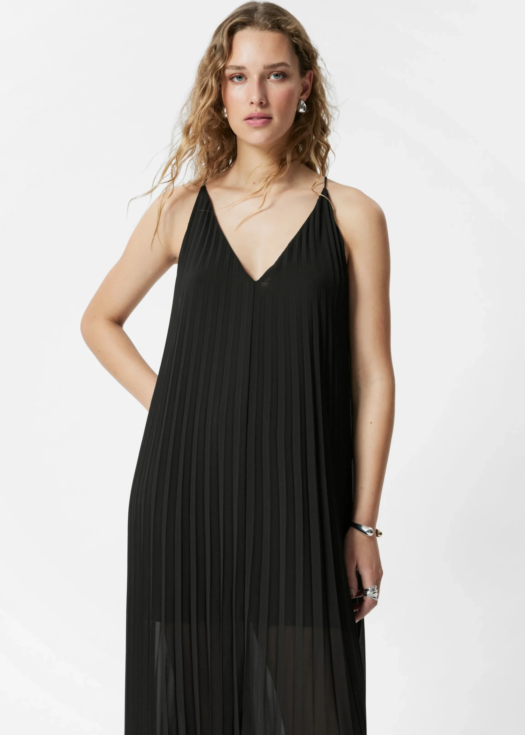 Maxikleid mit Falten