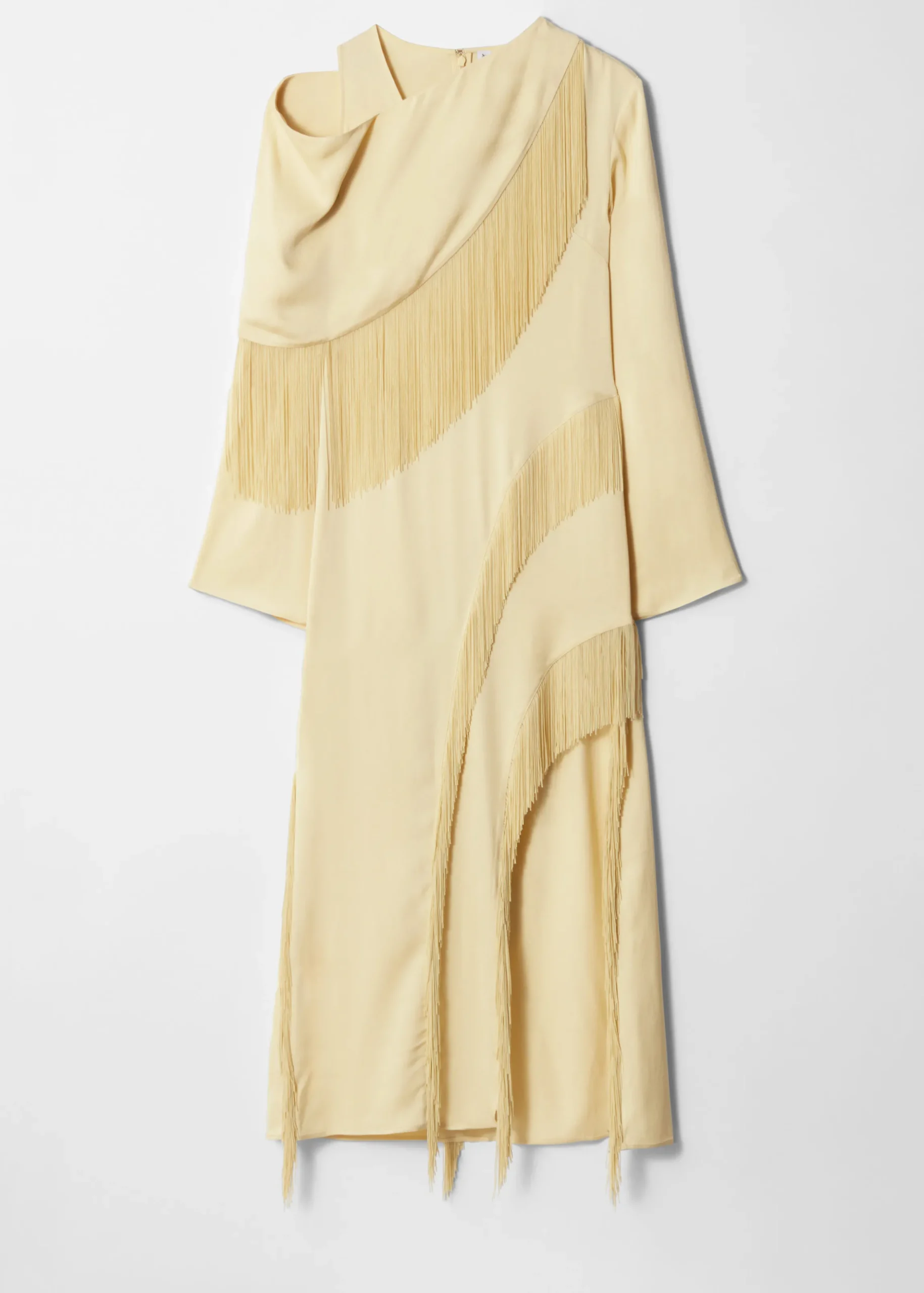 Maxikleid mit Fransen