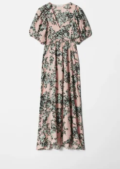 Maxikleid mit Puffärmeln