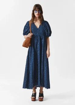 Maxikleid mit Puffärmeln