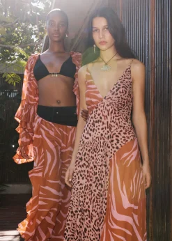 Maxikleid mit schmalen Trägern