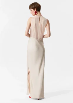 Maxikleid mit Stickerei