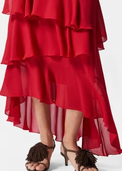 Maxikleid mit Volants