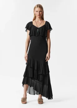 Maxikleid mit Volants