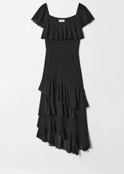 Maxikleid mit Volants