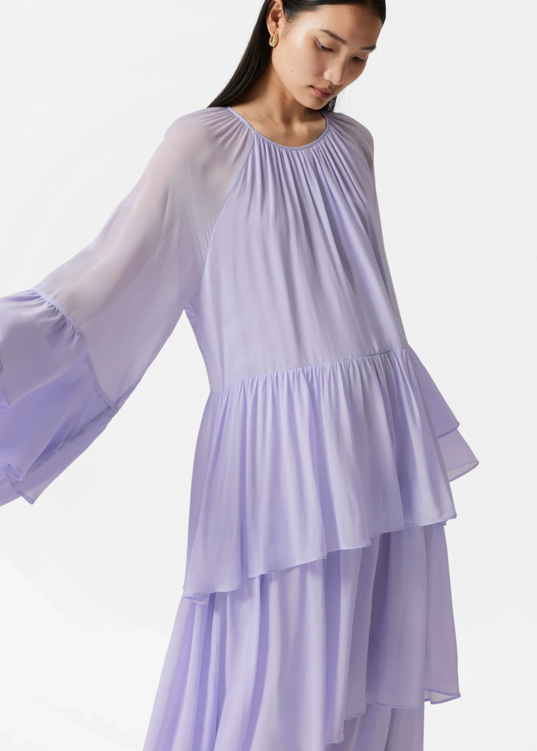 Maxikleid mit Volants