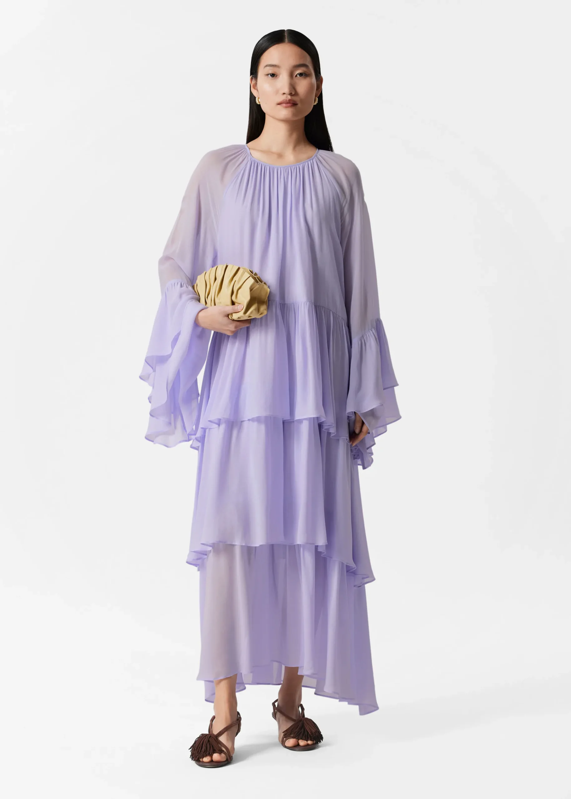 Maxikleid mit Volants