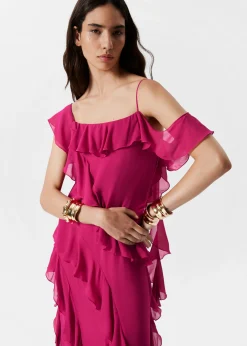Maxikleid mit Volants