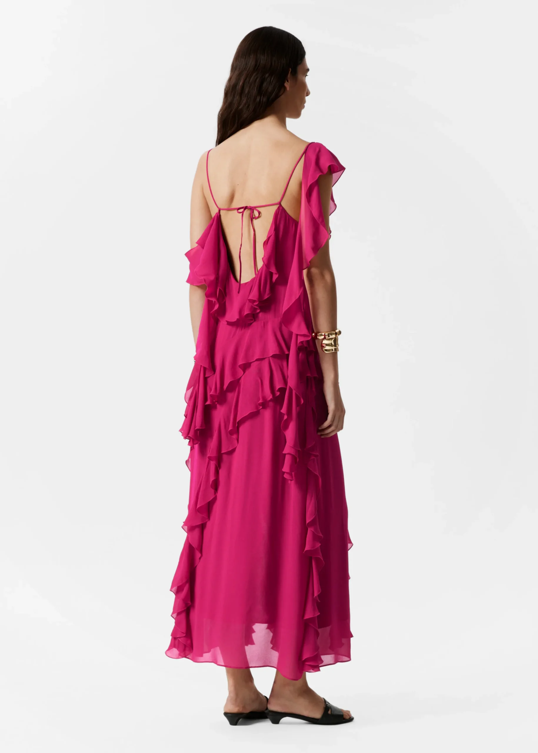 Maxikleid mit Volants