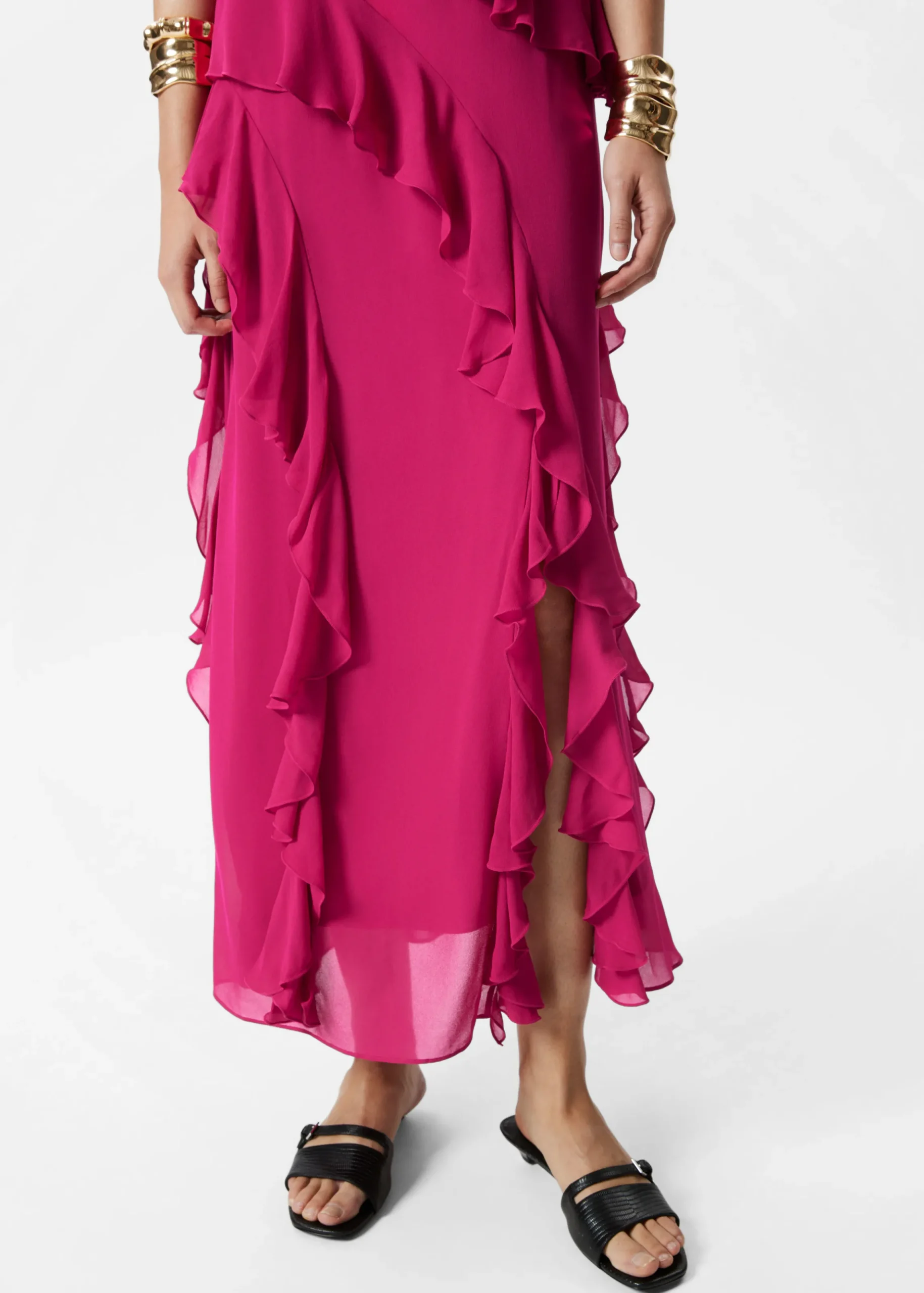 Maxikleid mit Volants