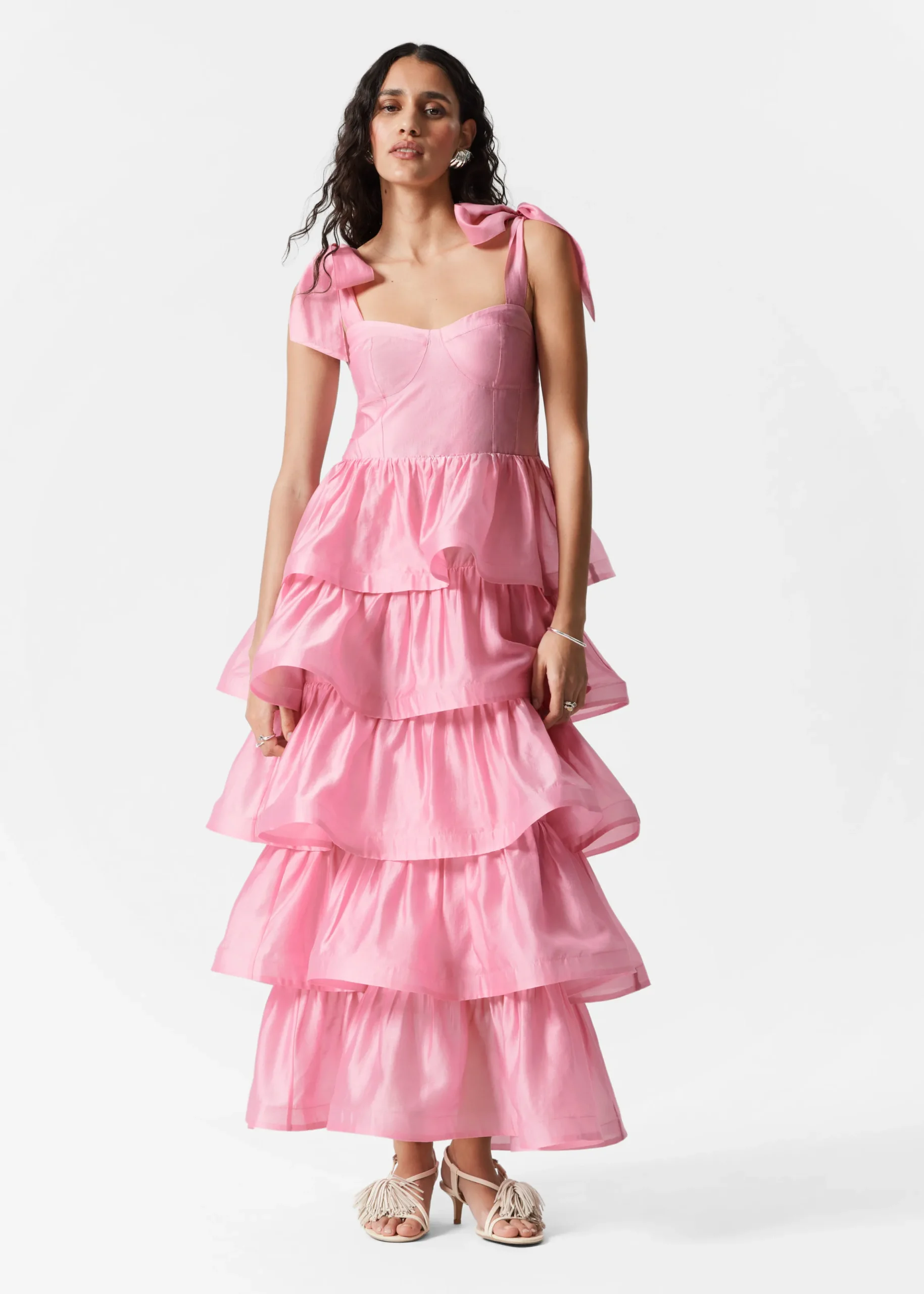 Maxikleid mit Volants