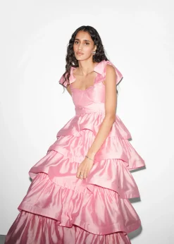 Maxikleid mit Volants