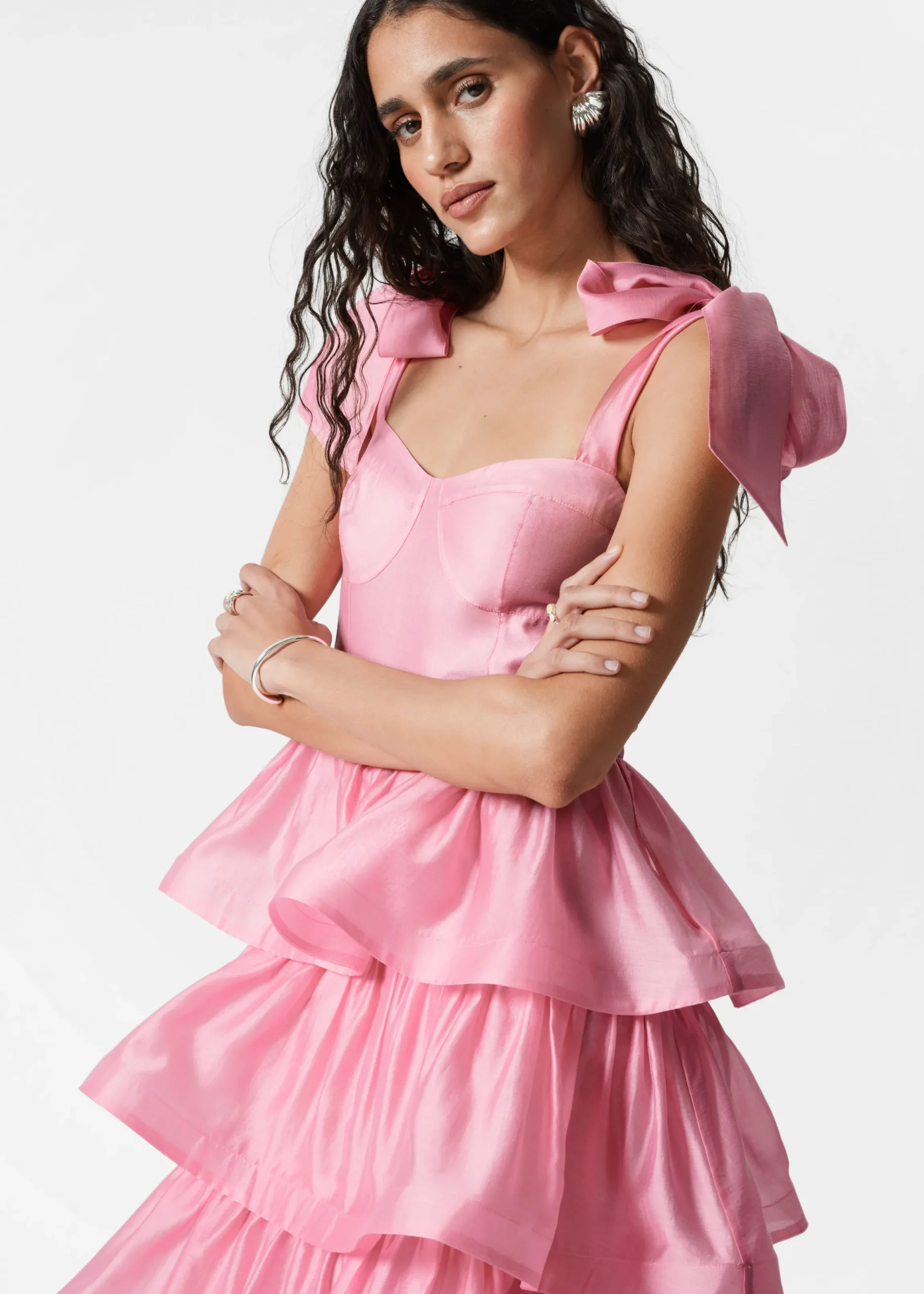 Maxikleid mit Volants