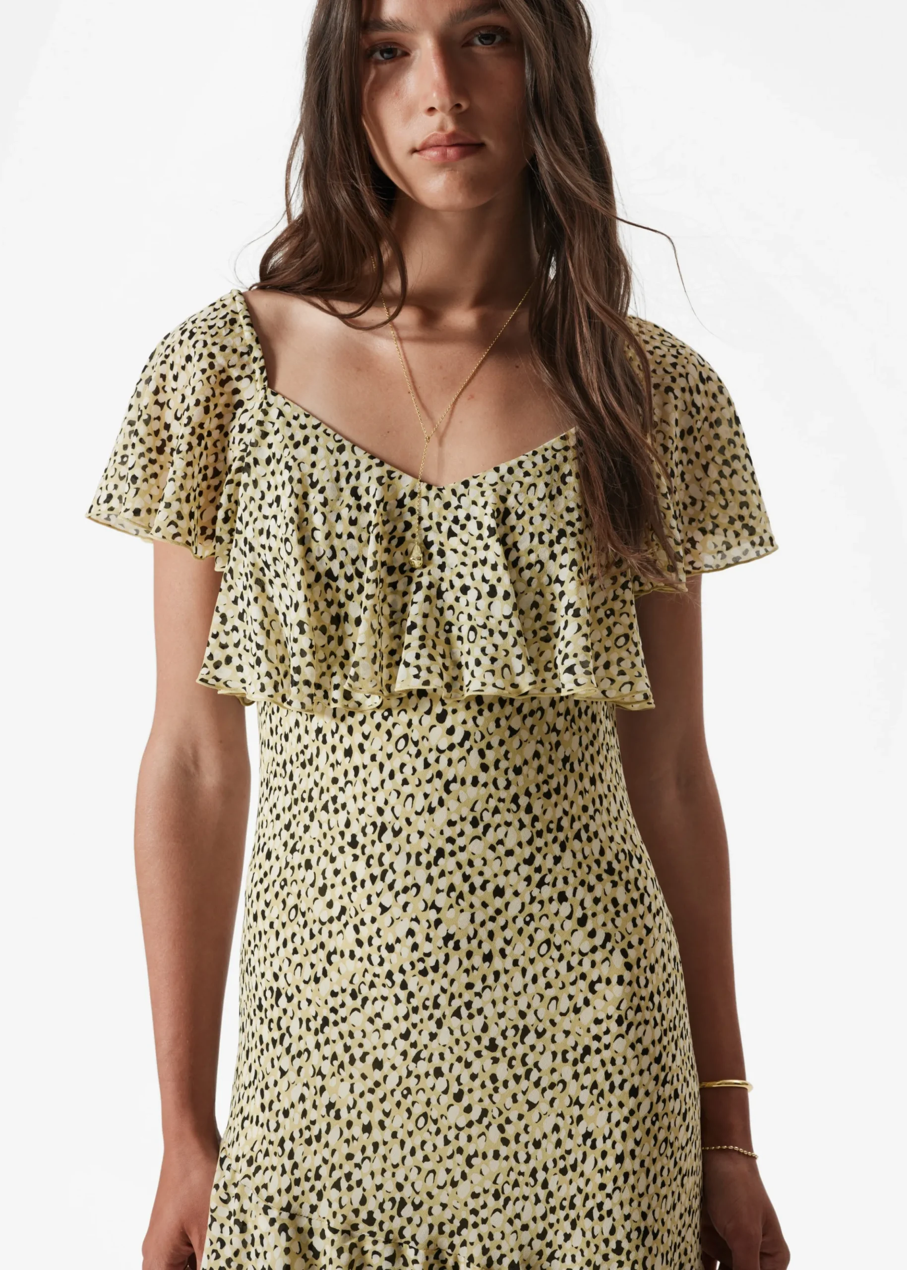 Maxikleid mit Volants