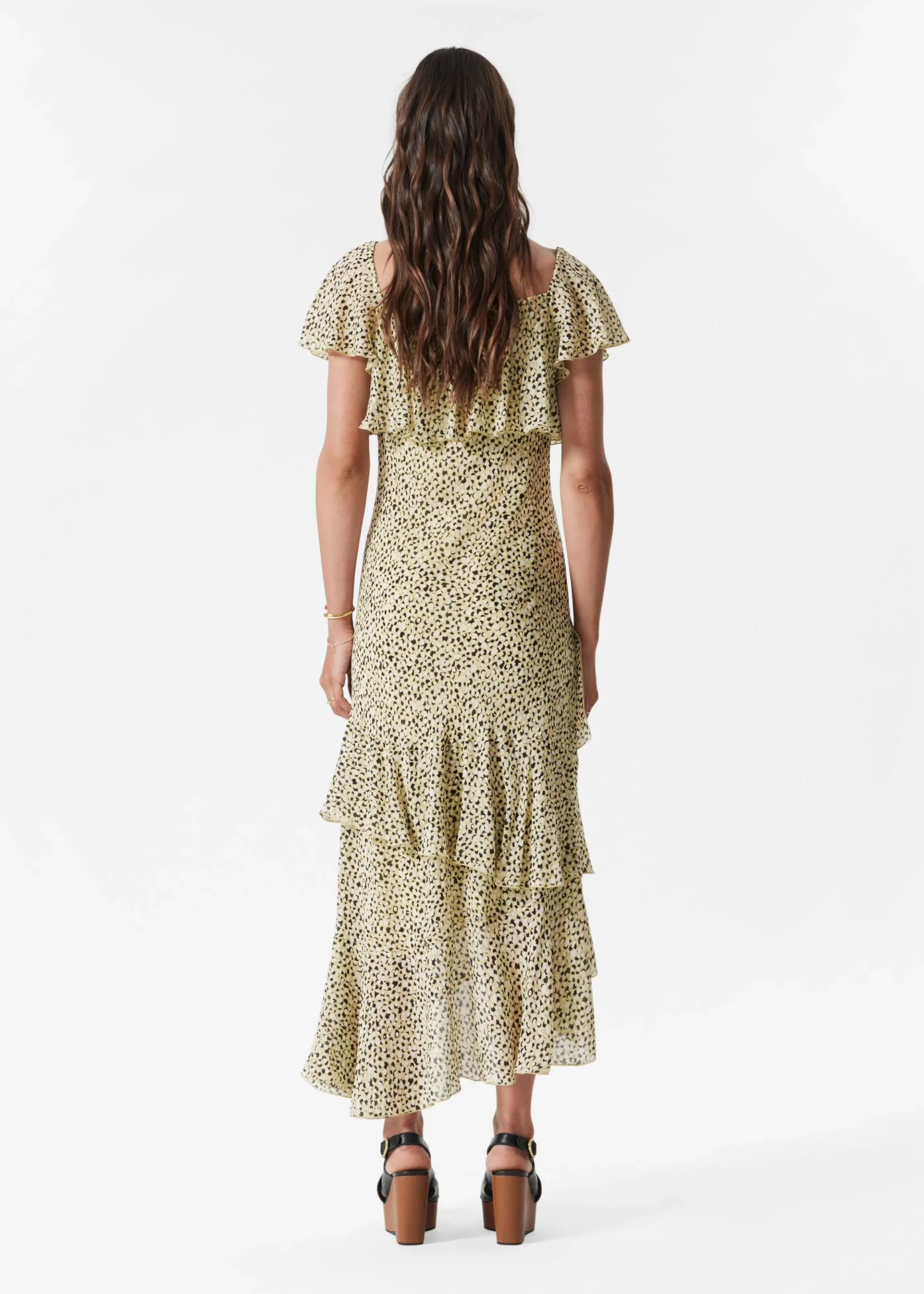 Maxikleid mit Volants