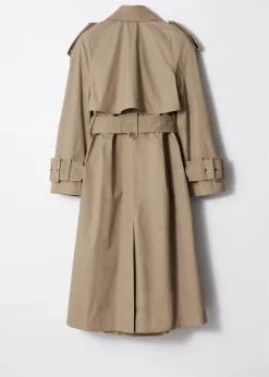 Maxi-Trenchcoat mit Gürtel