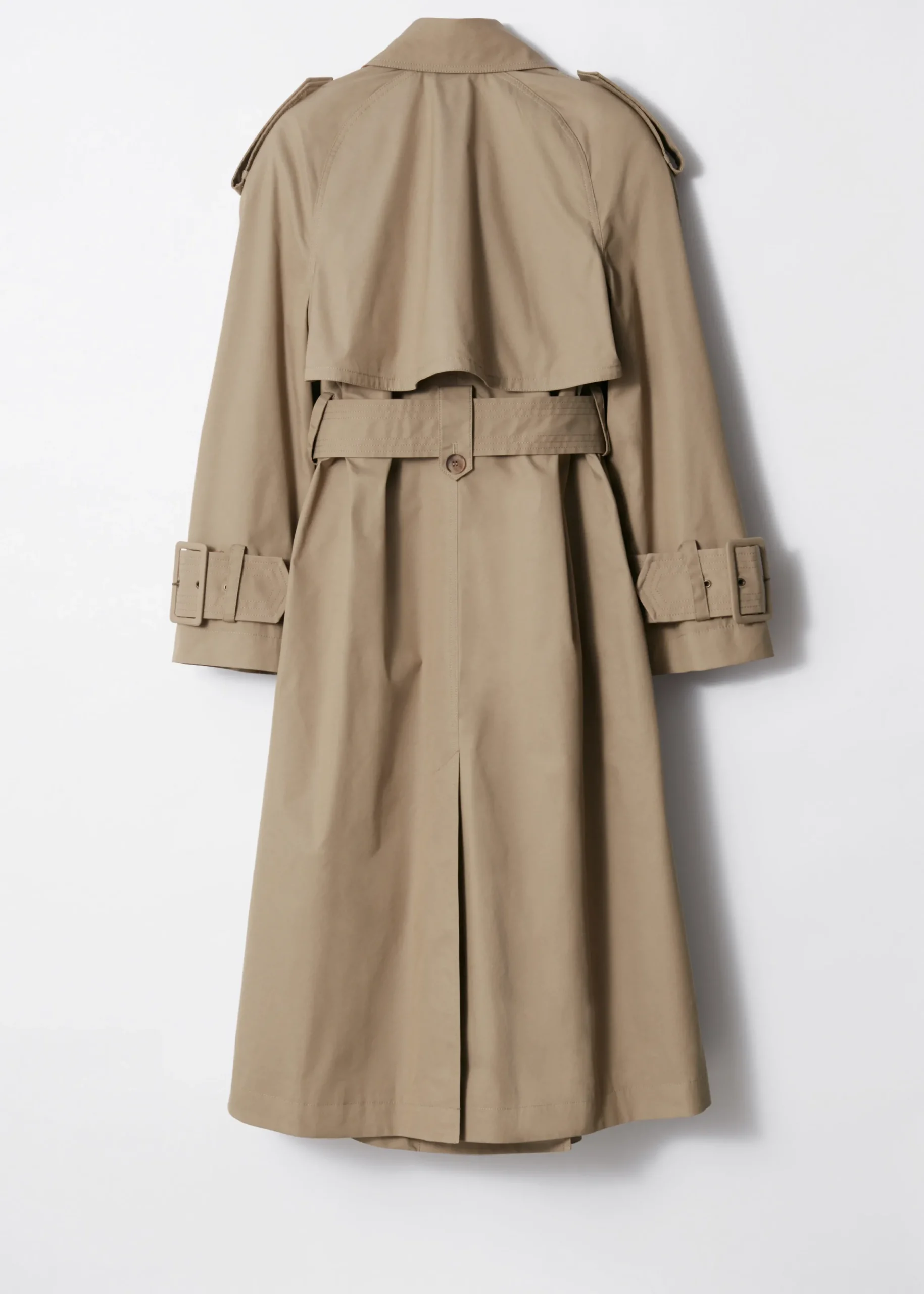 Maxi-Trenchcoat mit Gürtel