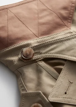 Maxi-Trenchcoat mit Gürtel