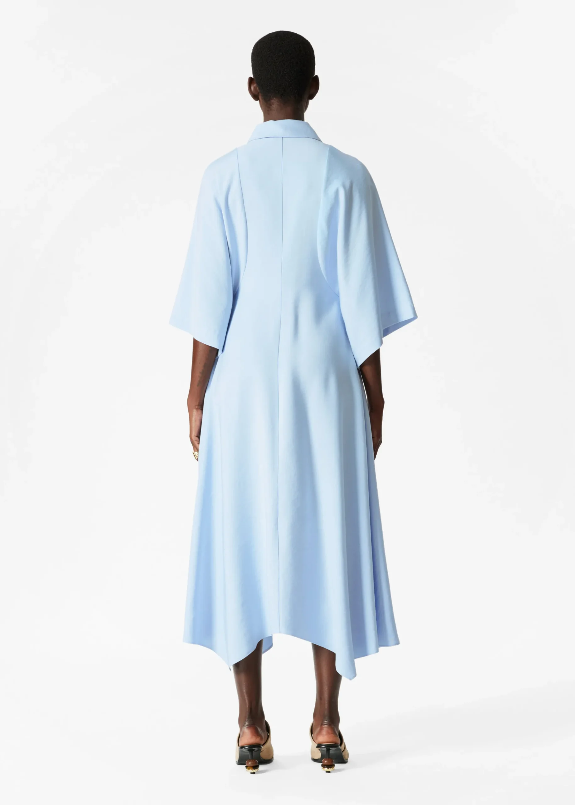 Midi-Hemdblusenkleid