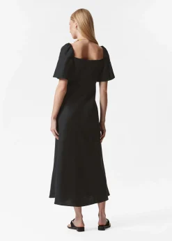 Midikleid aus Leinen