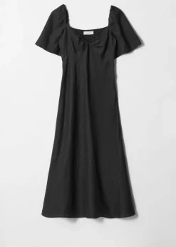 Midikleid aus Leinen