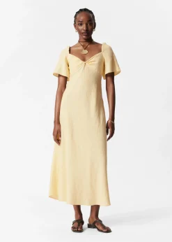 Midikleid aus Leinen