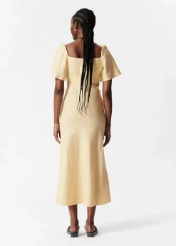 Midikleid aus Leinen
