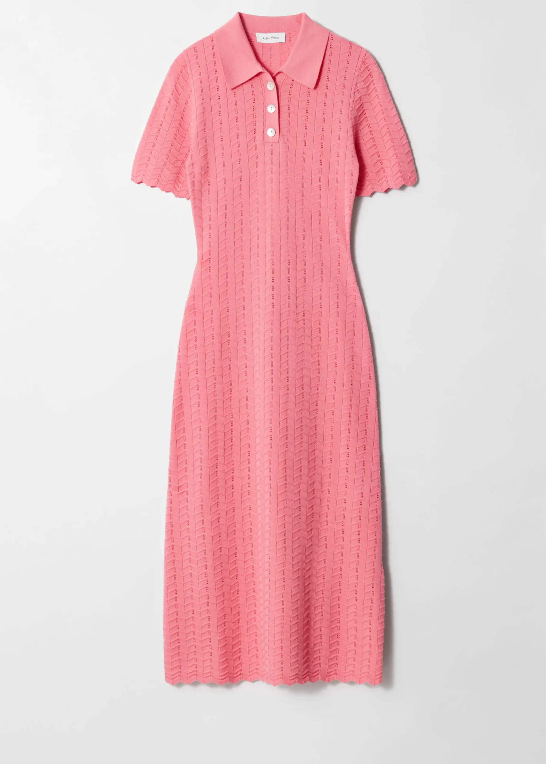 Midikleid aus Pointelle-Strick