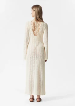Midikleid aus Pointelle-Strick