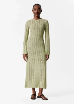 Midikleid aus Pointelle-Strick