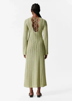 Midikleid aus Pointelle-Strick
