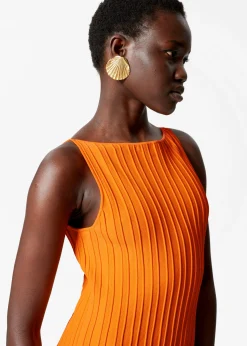 Midikleid aus Rippstrick