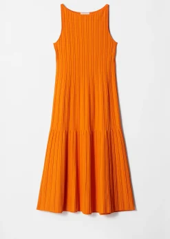 Midikleid aus Rippstrick