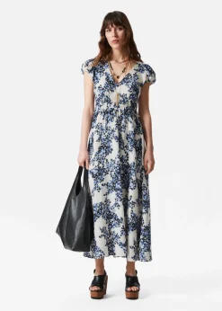 Midikleid mit Ballonärmeln