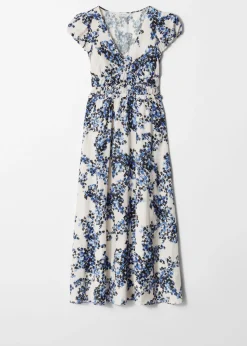 Midikleid mit Ballonärmeln