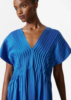 Midikleid mit Falten