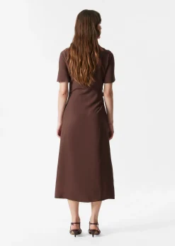 Midikleid mit Knotendetail