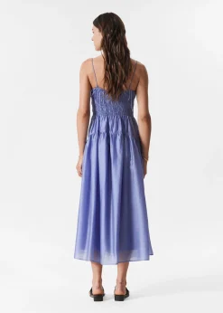 Midikleid mit Raffungen