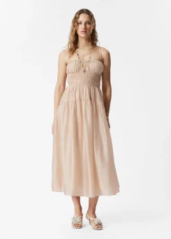 Midikleid mit Raffungen