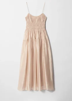 Midikleid mit Raffungen