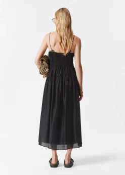 Midikleid mit Raffungen