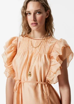 Midikleid mit Rüschen