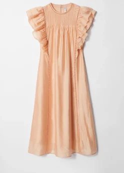 Midikleid mit Rüschen
