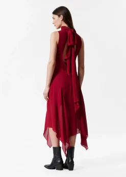 Midikleid mit Schal