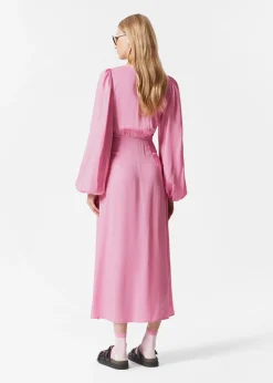 Midikleid mit V-Ausschnitt