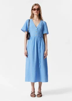 Midikleid mit V-Ausschnitt