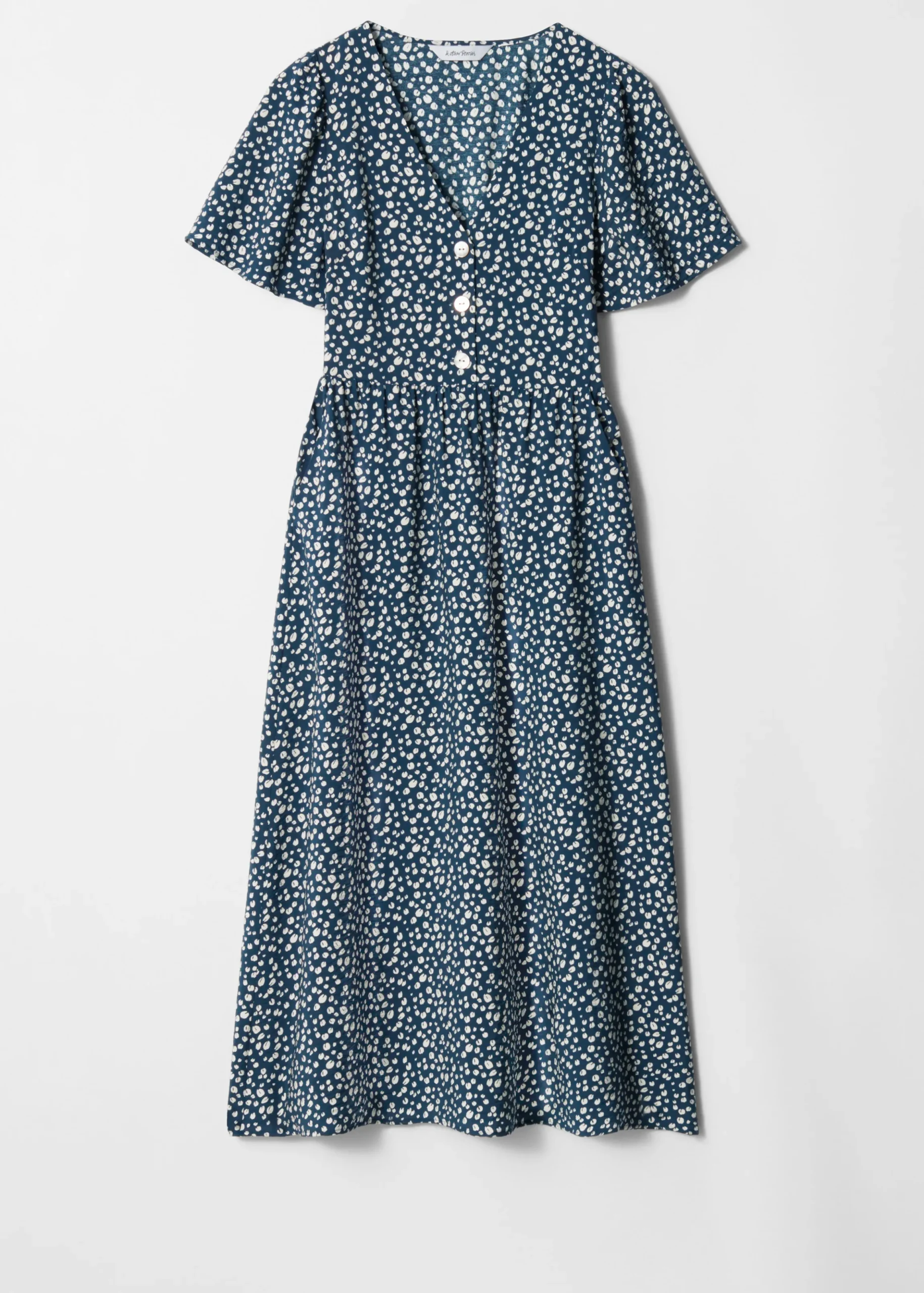 Midikleid mit V-Ausschnitt