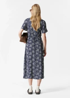 Midikleid mit Volantärmeln